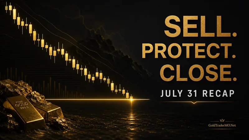 XAUUSD July 31: SELL Profit, Breakeven Protection and Close