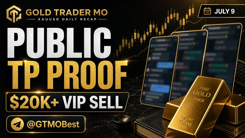 Daily Gold Trading Report — July 9, 2026: TP Proof + $20K Sell