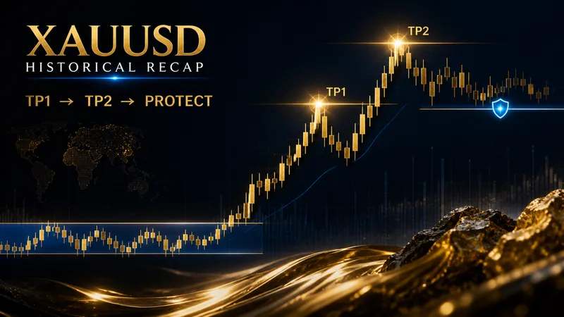 XAUUSD August 5: TP1, TP2 and Breakeven Discipline