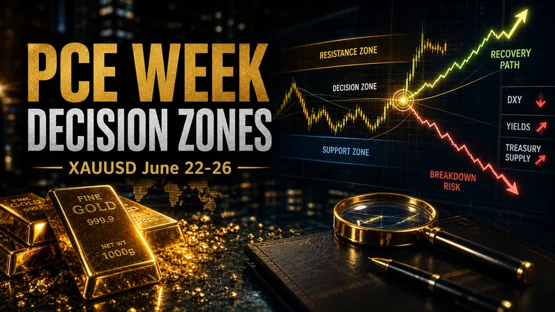 Weekly Gold Forecast June 22-26, 2026 | PCE Week Decision Zones