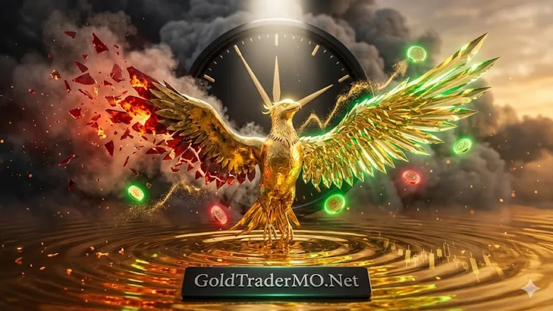 Gold trading signal accuracy visualization showing 66.7 percent win rate with 10 wins out of 15 signals