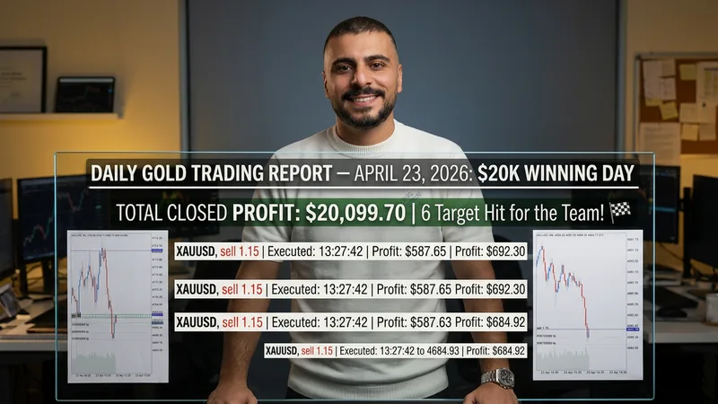 Daily Gold Trading Report — April 23, 2026: two sell trades