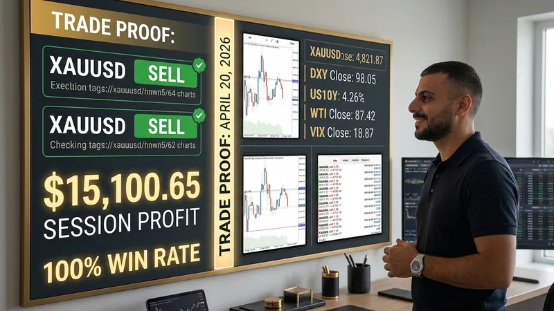 Daily Gold Trading Report — April 20, 2026: two sell trades