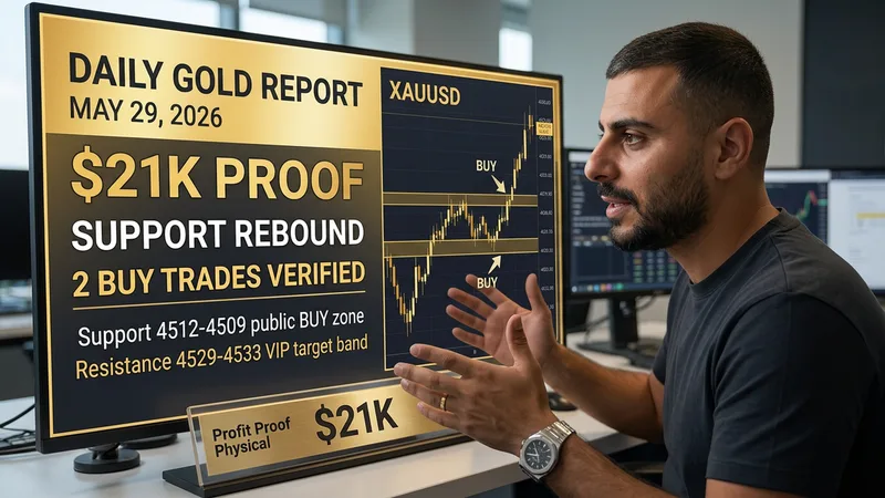 Daily Gold Trading Report - May 29, 2026: $21K Friday Proof