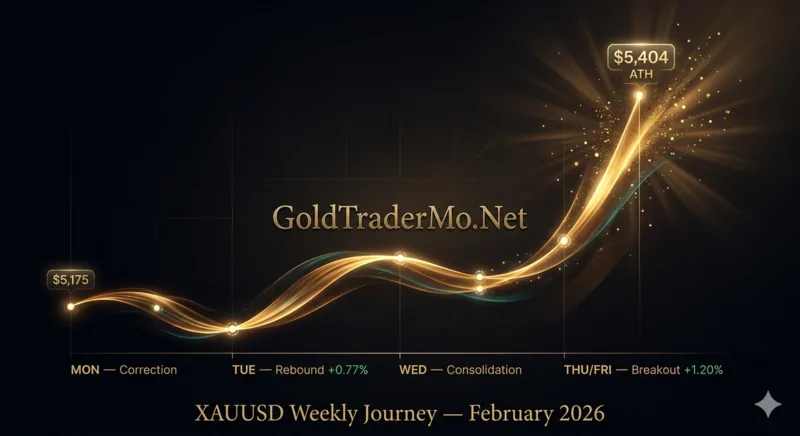 Weekly gold price action (Feb 24–27, 2026)
