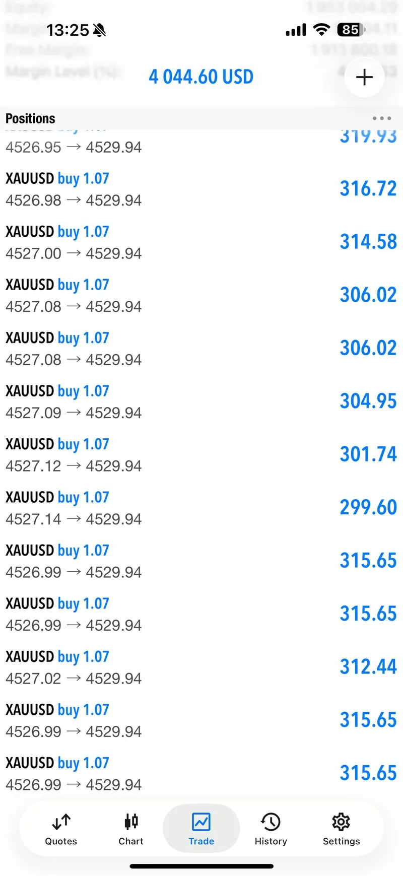 VIP trade progress screenshot from the May 29 XAUUSD session.
