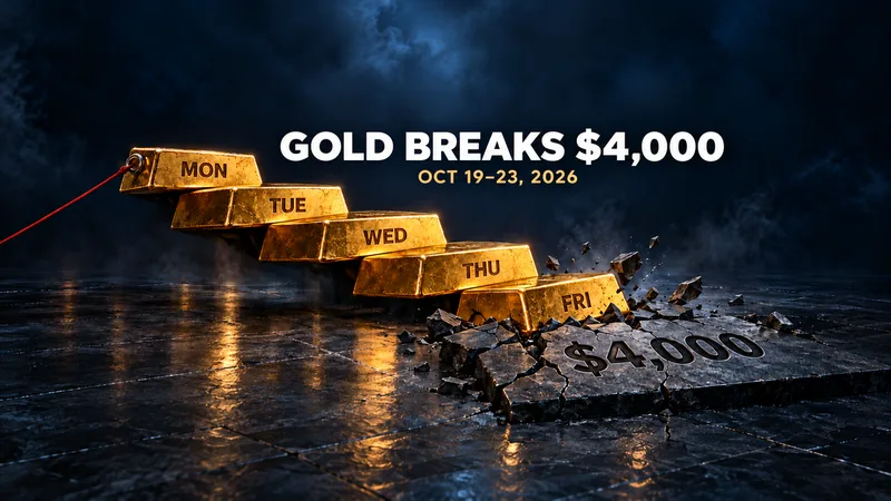 Weekly Gold Summary, October 19–23: Gold Breaks $4,000