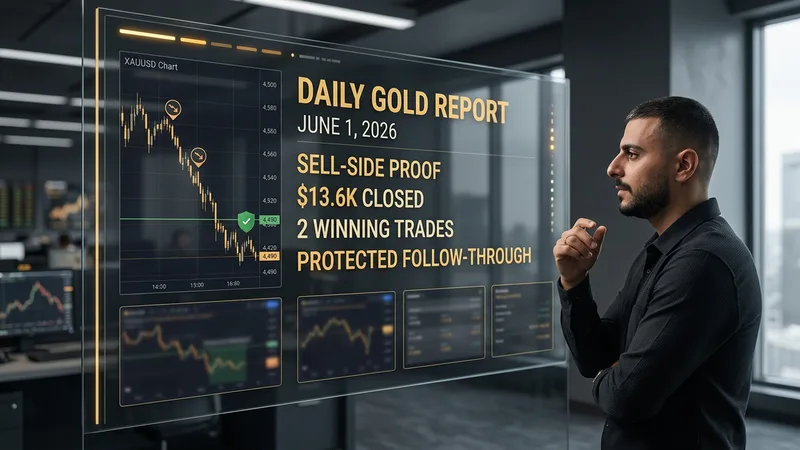 Daily Gold Trading Report - June 1, 2026: $13.6K Proof