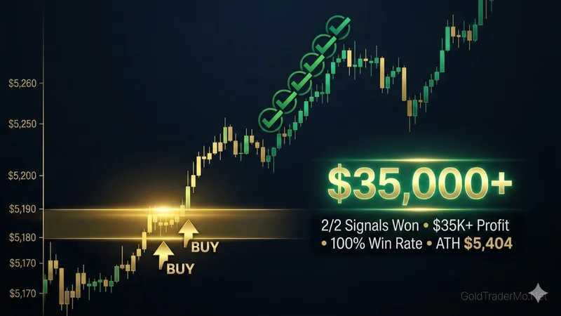 Gold Trading Daily Report — February 27, 2026: Both Signals WIN, $35,000+ Profit, New ATH $5,404!
