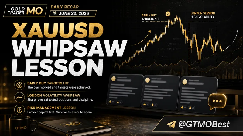 Daily Gold Trading Report - June 22, 2026: XAUUSD Whipsaw Lesson
