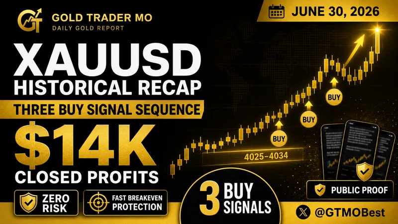 Daily Gold Trading Report — June 30, 2026: $14K Zero-Risk Proof