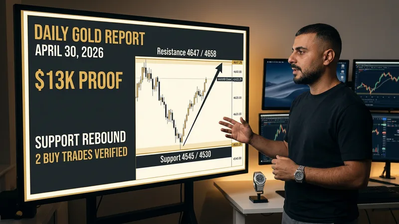 Daily Gold Trading Report — April 30, 2026: $13K Winning Day