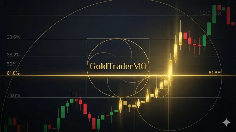 Fibonacci retracement and support-resistance confluence on XAUUSD daily chart